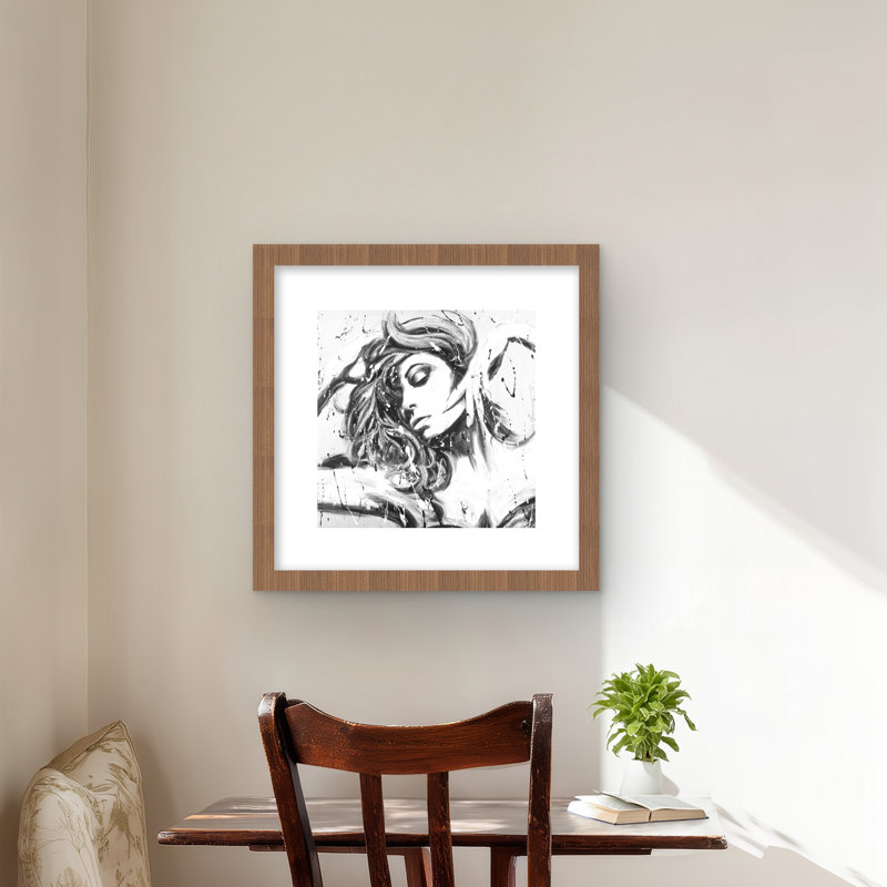 Danse toute la nuit - reproduction encadrée figurative noire | Décoration intérieure