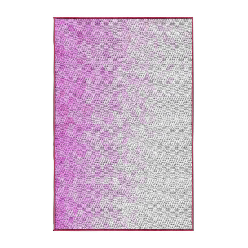 Tapis de zone mauve à motifs, Rectangle 5 pi x 7 pi