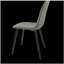 Ensemble de table et chaises de salle à manger 4 pièces, chaises décoratives modernes, avec siège en velours doux, chaise de cuisine en forme de cuillère, table d'appoint à pieds en métal noir, convenant à une cuisine de restaurant (gris)-580381574