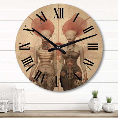 Horloge murale en bois massif Photina