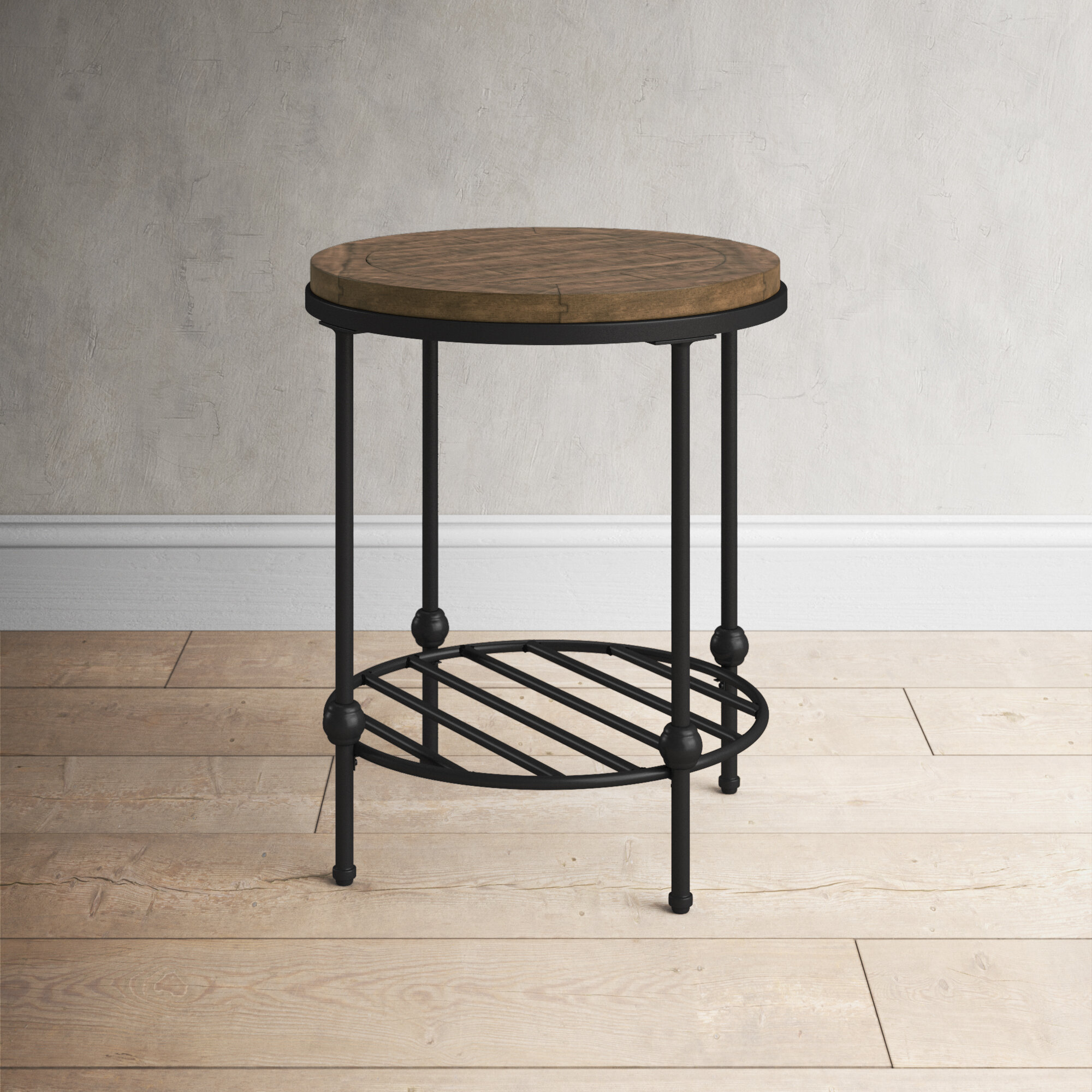Trinity End Table 3-tier Round Side Table Living Room Accent Table