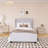 High Headboard Wingback Linen Upholstered Bed No Box Spring Needed-85966558-85966559