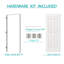 Porte intérieure 6 pièces en placage blanc 6 pièces-113109202-113109201