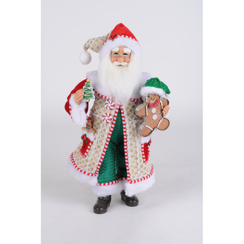 Whimiscal Gingerbread Santa