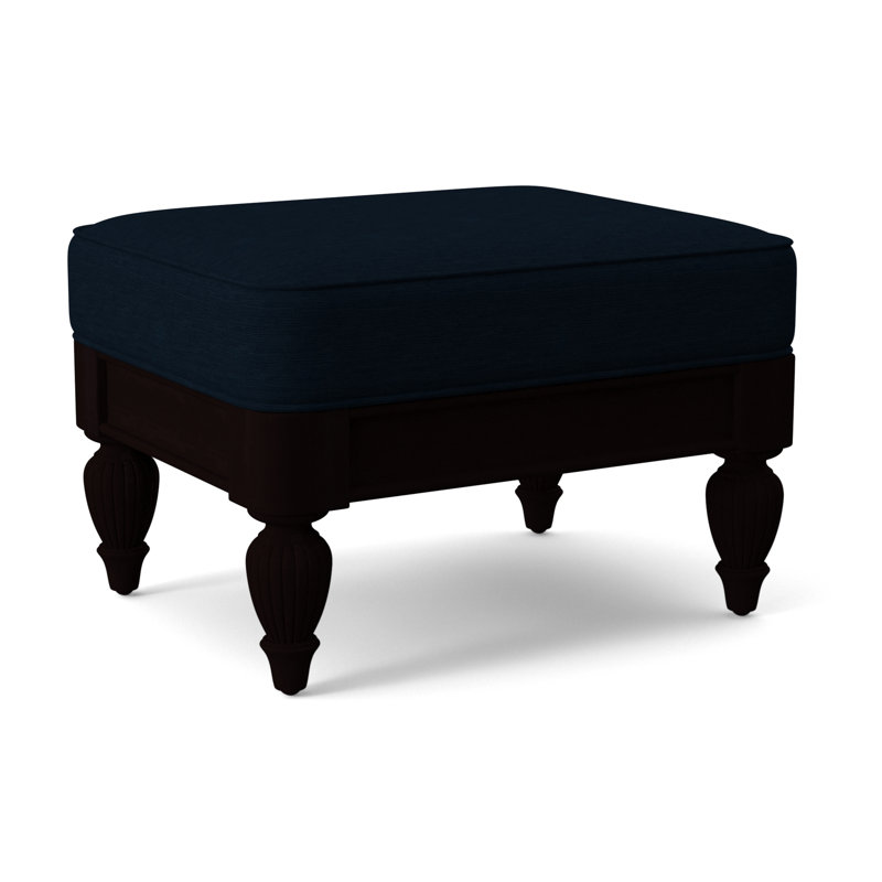 Grand View Ottoman, Java Finish, Snow Crypton Performance; 0884-91