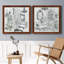 «Opulent Bath I», ensemble de 2 peintures sur toile encadrées-2079942353-2079942352