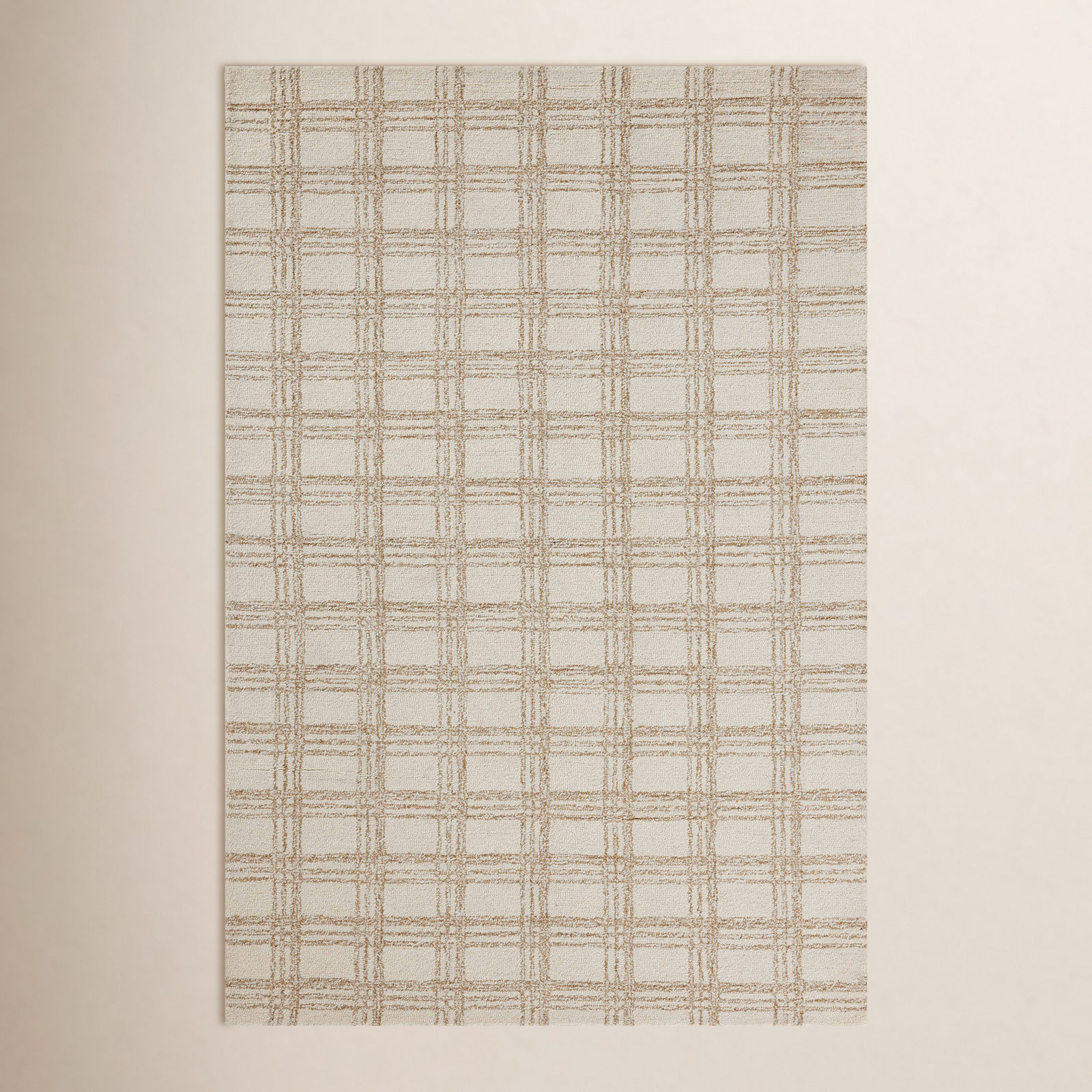 Chris Loves Julia x Loloi Polly Cream Sand Rug, Rectangle 7'9" x 9'9"