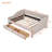 Evererdo Twin Size Fabric Upholstered Daybed-143938585-143938599