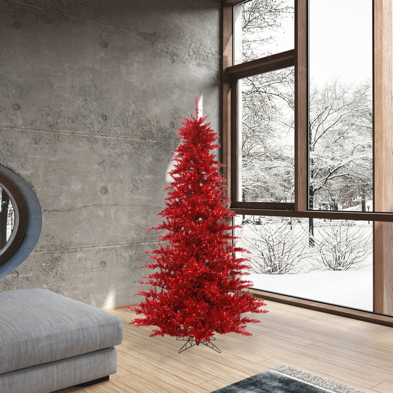 Lighted Artificial Fir Christmas Tree, 9' H x 64" W