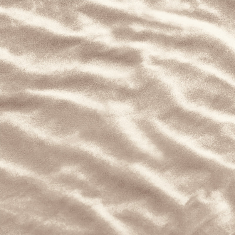 Rizokarpaso Luxury Square Scatter Crushed Velvet Cushion Cover, Beige