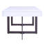 Table basse 4 pieds avec rangement Celetha