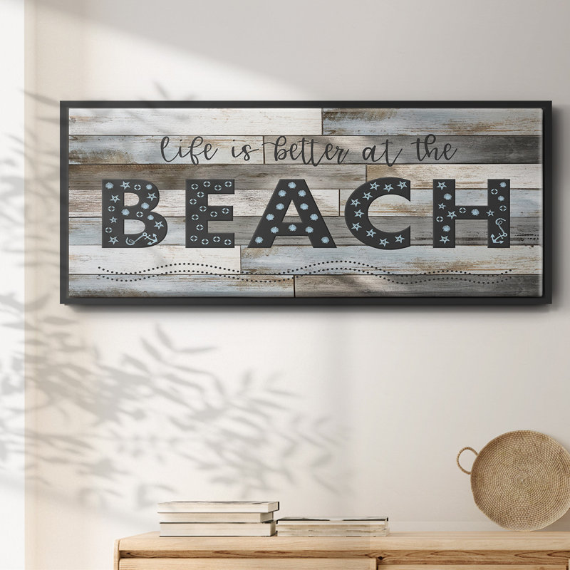 Better at the Beach - Toile encadrée, H 24 po x l 60 po