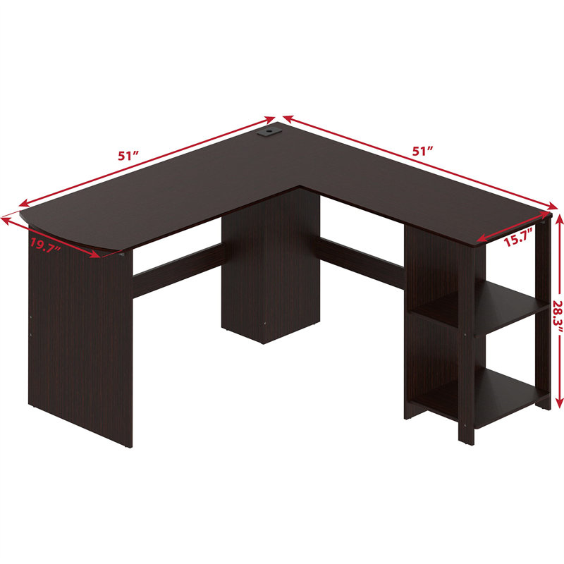Bureau de direction en L Chelsay, Brun, Brun