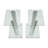 Mount-It! Satellite Speaker Stands for Surround Sound Home Theaters, Glass, and Aluminum-20454224
