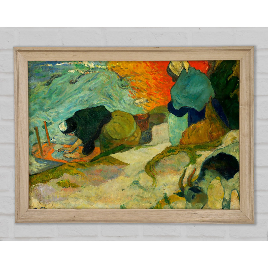 Gauguin Wäscherinnen in Arles - Einzelner Bilderrahmen Kunstdrucke