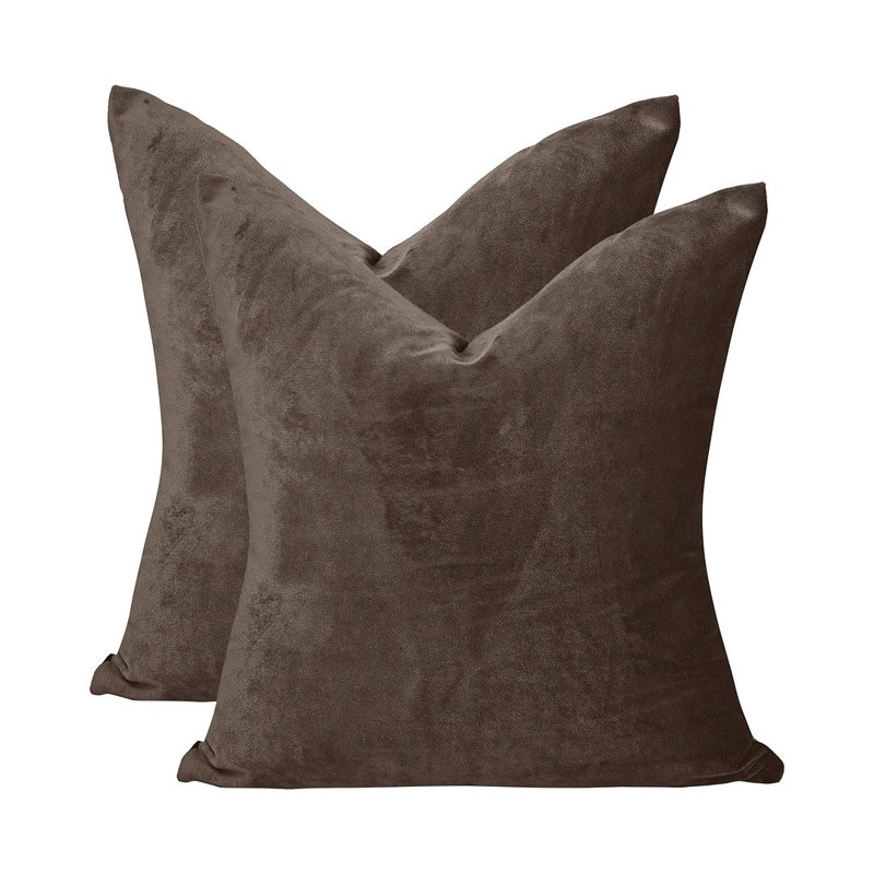 Matte Velvet Cushion Cover - 1 Pc, Redwood, 30cm x 30cm