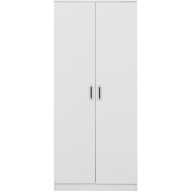 Sumrah 2 Door Manufactured Wood Wardrobe, White