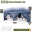 10x20 Pop Up Canopy Tent – Outdoor Shelter With Removable Sidewalls & Adjustable Height For Camping, Backyard-1460195149-1460195148