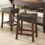Boneta Kona 24" Tall Backless Counter Stool, Raisin