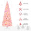 Arbre de Noël artificiel enneigé avec forme de crayon et lumières DEL blanc chaud Prelit-1774085420