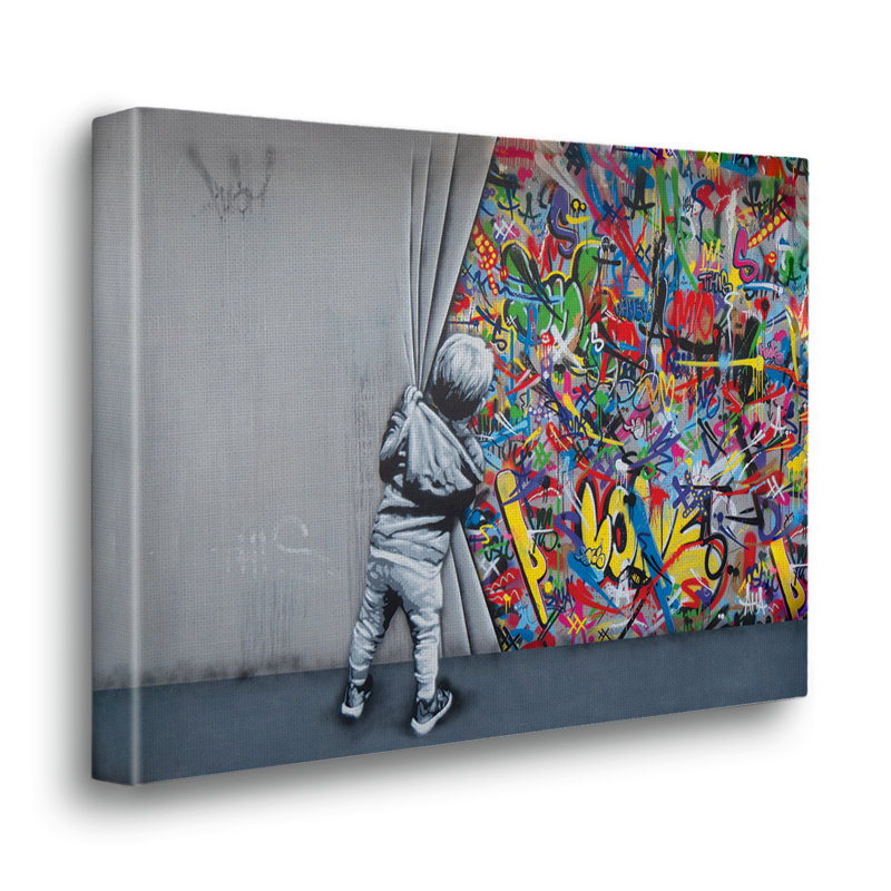 Caos Rosa by Brad Zimmerman - Rectangle Print on Canvas, 100cm H x 70cm W