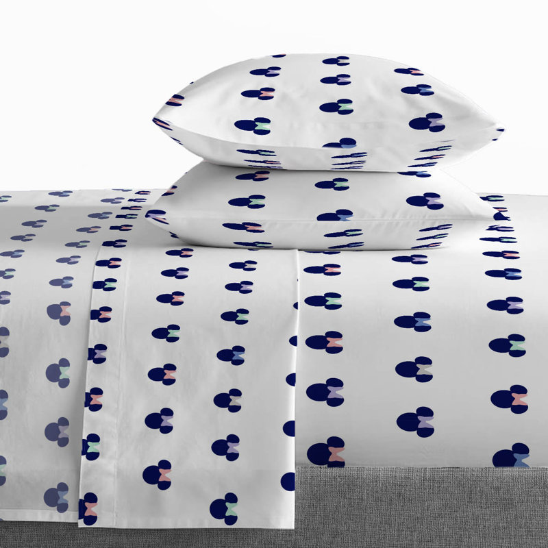 Ensemble de lit simple 100% coton biologique Dreaming Of Dots