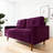 Kwak 58'' Square Arm Loveseat-624849109