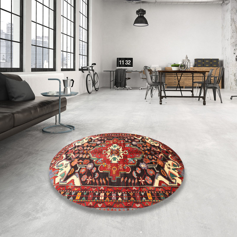 Oriental Indoor Rug, Round 5'