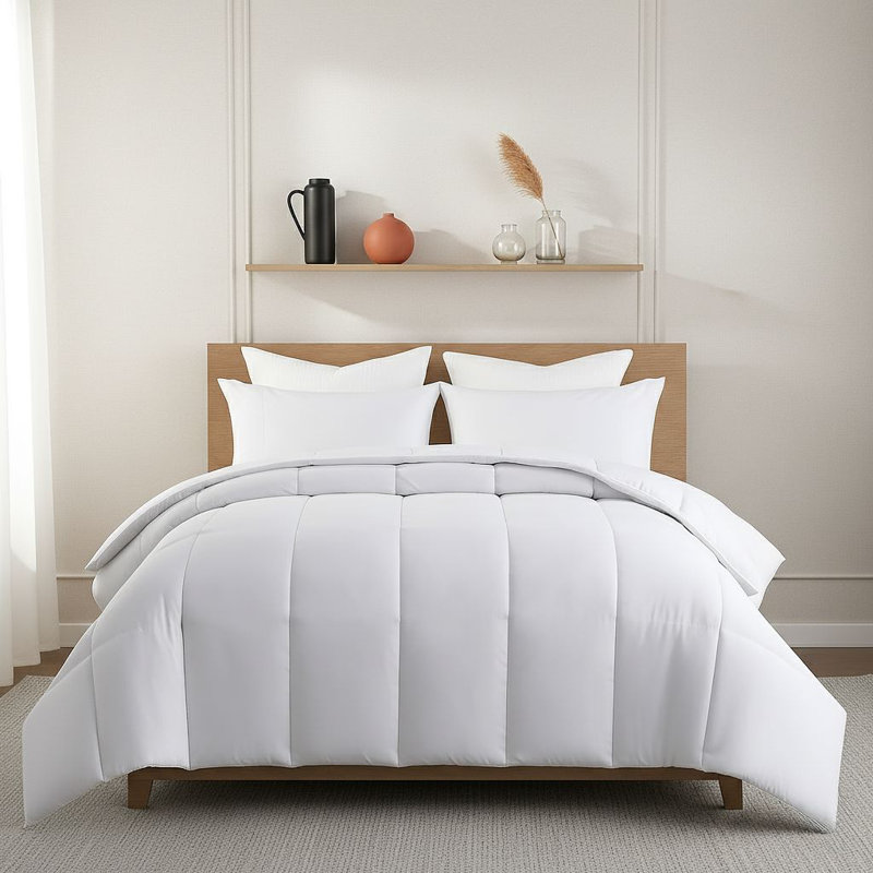 Medium-Weight Comfort For Year-Round Use Hollow Fiber Duvet, 13.5 Scale, Double