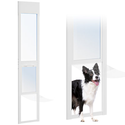 Porte coulissante réglable pour animaux | Installation sans outil en 5 minutes | Joint magnétique écoénergétique | Taille S