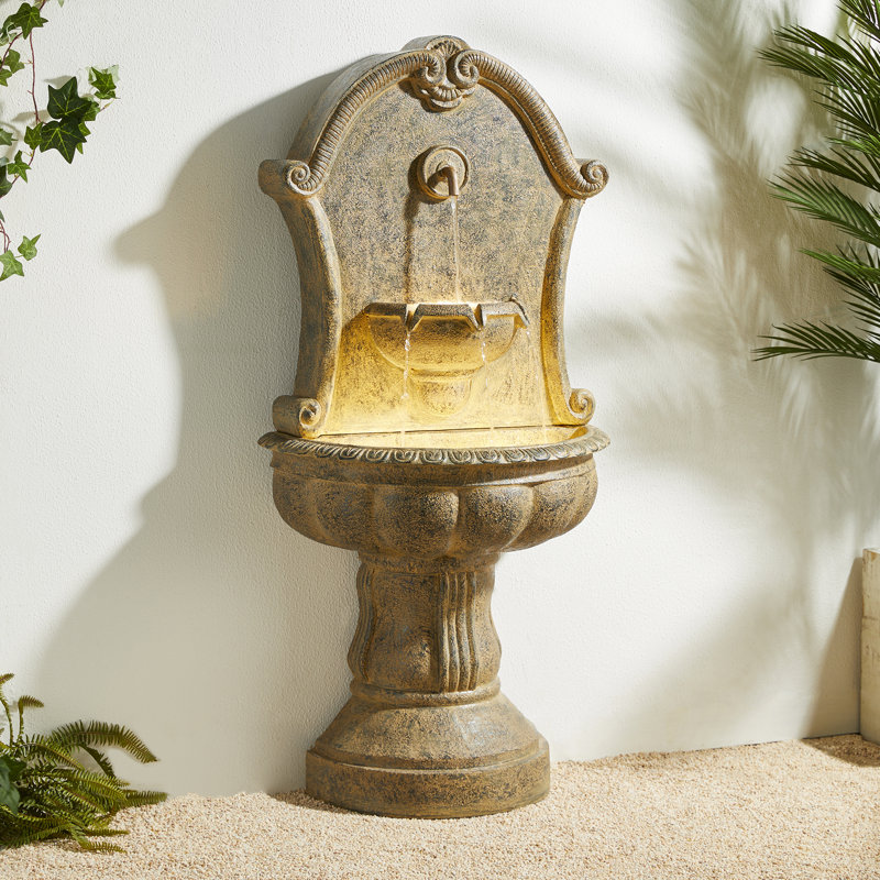 Baraga Sculptural Fountain with Lights