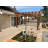 Solid Mission Brown Redwood Pergola-997436418