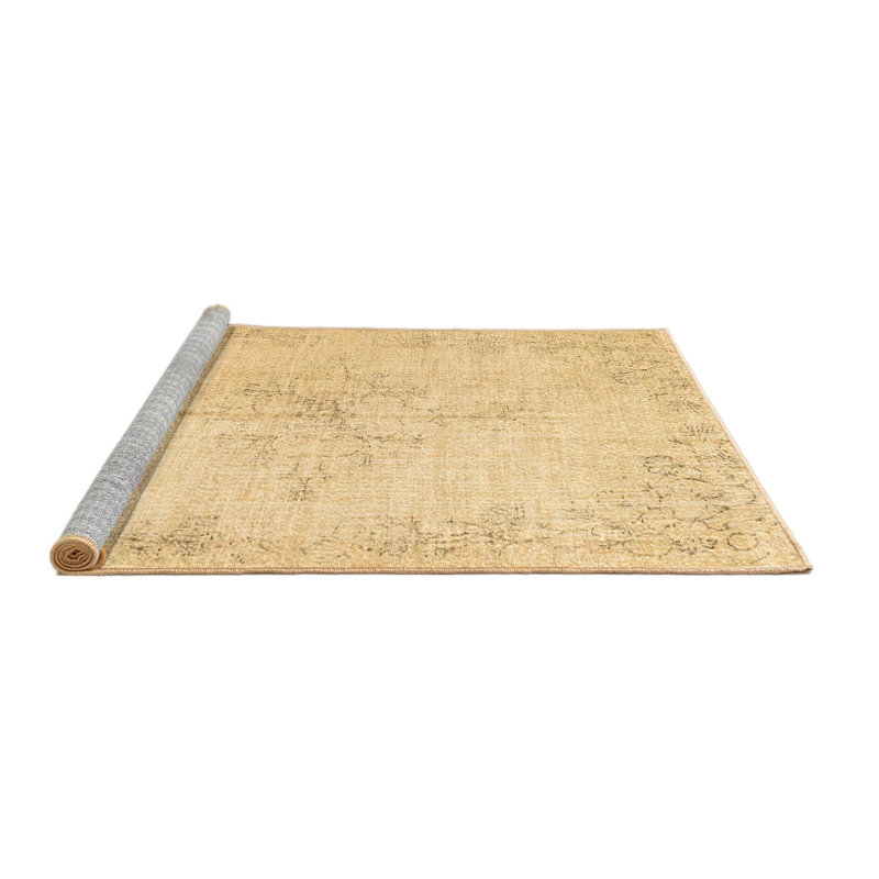Tapis brun traditionnel Traditional 1447, Carré 8 pi