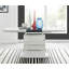Eubanks 120Cm High Gloss Extending Dining Table And 6 White Chairs-296488231