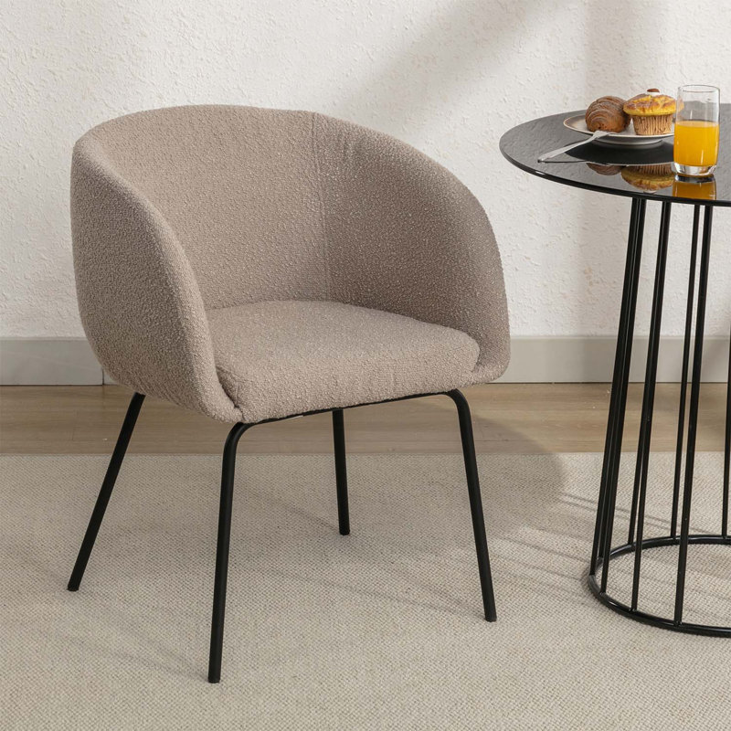 Fauteuil de 25,2 po de large Kendle, Tissu café clair
