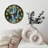 Waterfall Butterfly Nature Wall Clock
