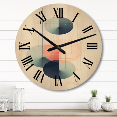 Pridgin Solid Wood Wall Clock