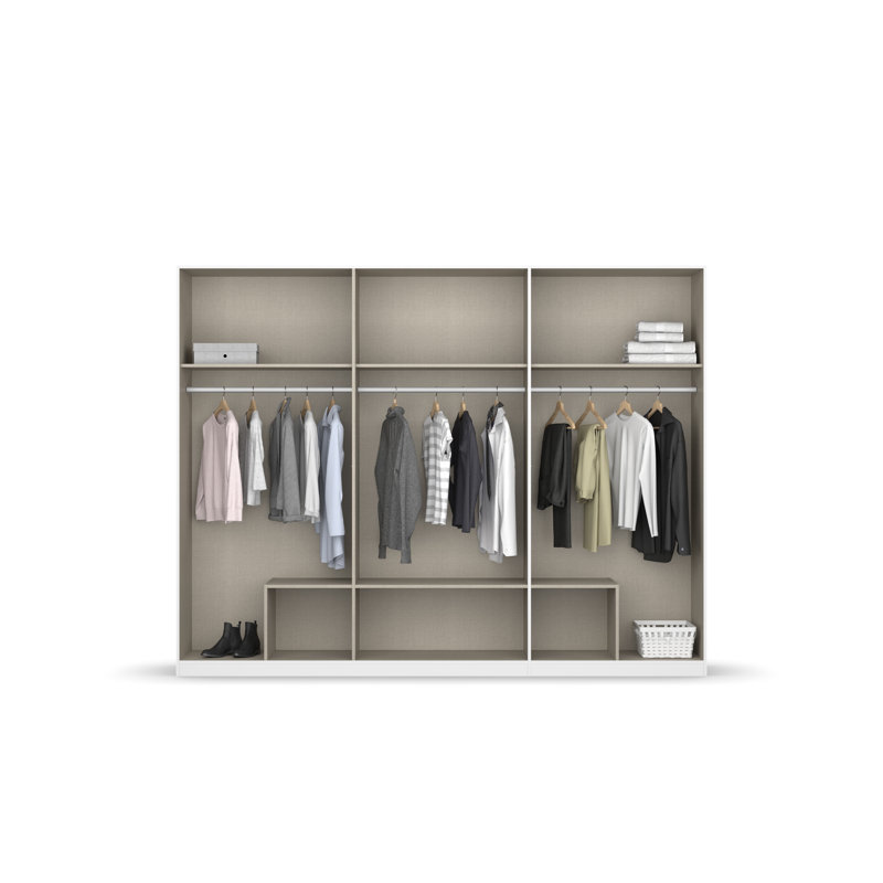 Gamma 6 Door Wardrobe, White