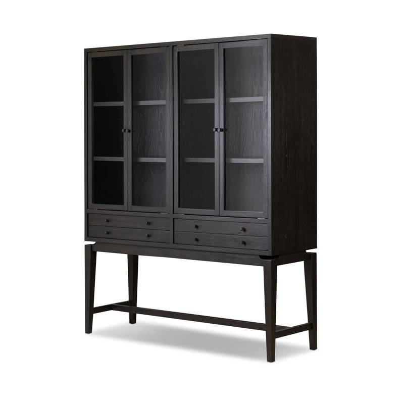 Bergstrom Display Cabinet, Smoked Black