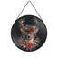 Panneau de vitrail floral en vinyle teinté Renne pour décoration de fenêtre-1092413035