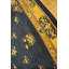Tapis antique beige, bleu, médaillon chinois des années 1920