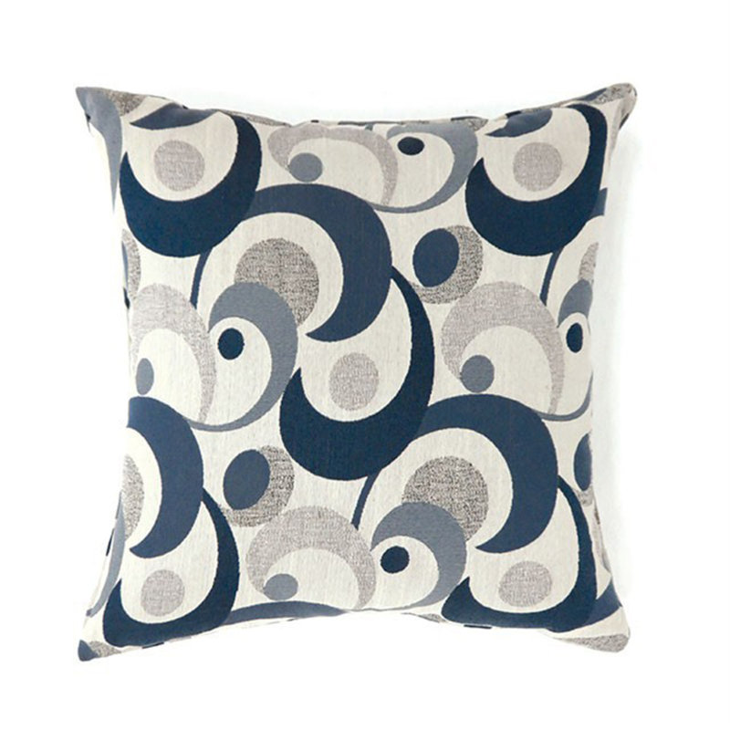  Housse de coussin carré et insert, Bleu, H 22 po x l 22 po