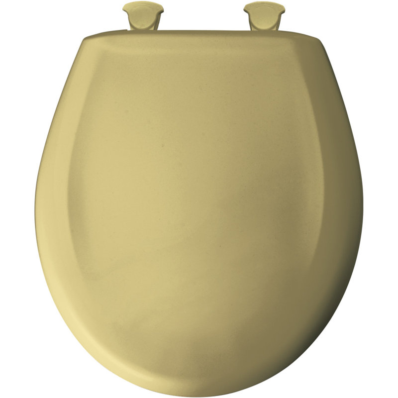 Siège de toilette rond en plastique, Or récoltes