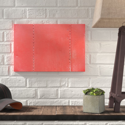 « red metal », reproduction de photo sur toile tendue