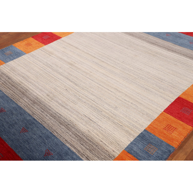 Handmade Gabbeh Oriental Area Rug 6x8