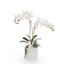 Real Touch White Orchid Flower Arrangement in White Pot