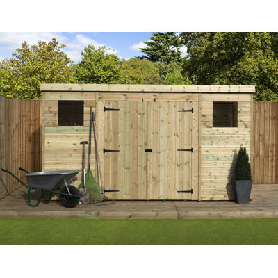 Shiplap Pent Wooden Shed