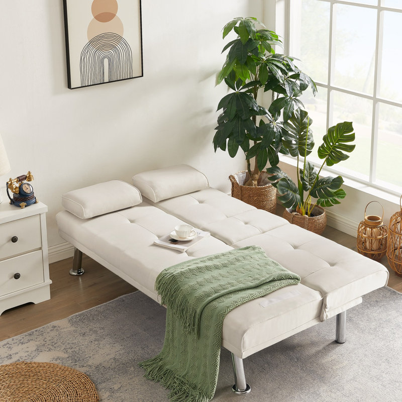 Canapé Trasa Diania, Tissu beige, H 31,69 po x l 66,53 po x P 31,07 po