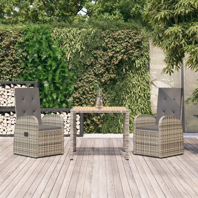 Dicksonville 2 - Person Patio Dining Set with Square Table