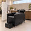Fauteuil de shampoing haut de gamme, bac à shampoing et ensemble fauteuil pour salon de coiffure, fauteuil de shampoing professionnel avec coussin et éponges à mémoire de forme